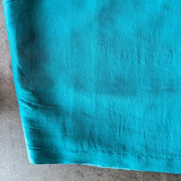 Vintage Merona Teal Green Silk Mini Sheath Dress medium - Picture 5 of 10